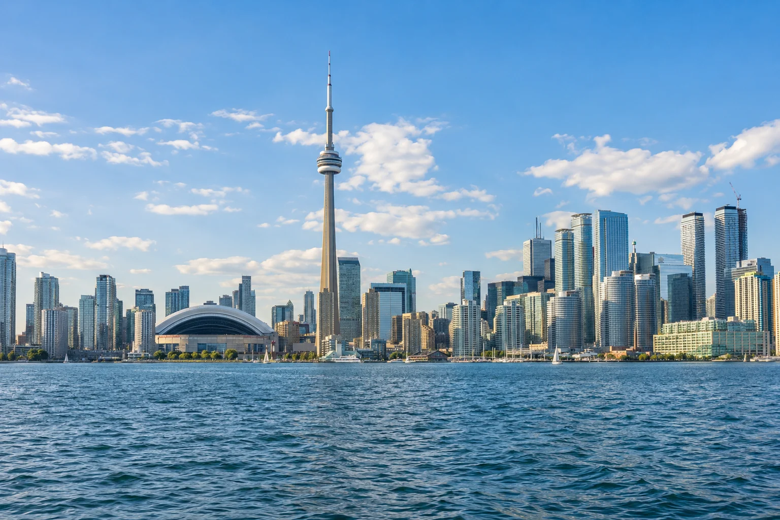 Toronto skyline and the CN Tower, Canada